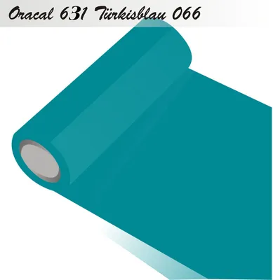 Produktbild von Oracal 631 - Orafol matt - für Küchenschränke und Dekoration Folie 5m (Laufmeter) - 63 cm Folienhöhe - 66-türkisblau + GRATIS ein Schmetterlingsset W400 von Indigos UG