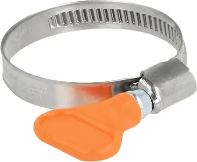 Produktbild von DELOCK Schlauchschelle, Flügelmutter 30-45mm 5 Stk. orange