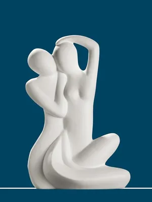 Imagen del producto de Gilde Francis, Figur, Paar, Geborgenheit, Keramik, creme, VE 2 Höhe: 36.00 cm 30364