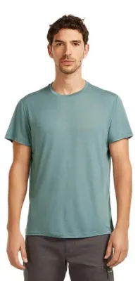 Image de T-shirt à manches courtes Icebreaker, mélange de Laine, couleur bleu, taille M (homme)