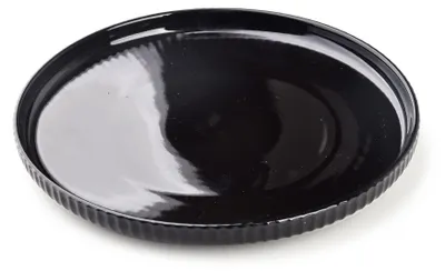Image de Assiette de table Assiette de table Assiette de service Assiette design Affek SHIVONNE noire ⌀20,5 cm HOMLA