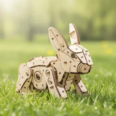 Produktbild von Mechanischer Hase aus Holz