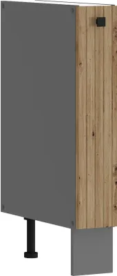 Produktbild von Küche AVA Artisan Unterschrank 15 cm Schrankauszug Lamellenoptik Küchenzeile