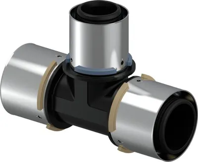Imagen del producto de UPONOR S-Press, codo en T, reductor, PPSU, 50-40-50, 1 unidad.