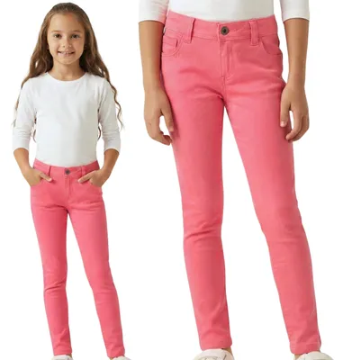 Produktbild von Rosa Röhrenhose für Mädchen, bequeme Hose aus Baumwolle 104