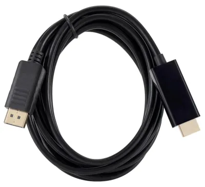Image de Câble DisplayPort vers HD de 1,8 m, 3840 x 2160p, 4K, 60 Hz, connecteur plaqué or, prêt à l'emploi, pour ordinateur portable