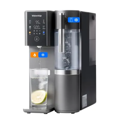 Produktbild von Waterdrop WD-A2 Arbeitsplatte Umkehrosmoseanlage, Heißes und Kaltes RO-System, Tragbarer Reinwassertank, Flaschenloser Wasserkühler