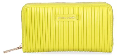 Produktbild von Damen-Geldbörse Pierre Cardin, Limettengrün, gestreift, Polyurethan, 19 cm