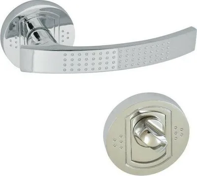 Produktbild von Türgriff ARGO Chrom RUND+ Rosette WC