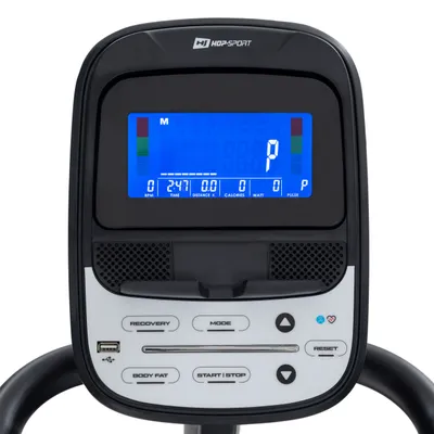 Produktbild von Hop-Sport HS-250CF Jucon Blau Crosstrainer für zuhause bis 150kg – klappbarer Ellipsentrainer mit App Steuerung, 12 Programmen, 24 Schwungmasse