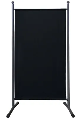 Produktbild von Paravent Outdoor Wetterfest 180 x 78 cm Schwarz | Raumteiler Stellwand Innen | Garten & Balkon Sichtschutz Blickdicht