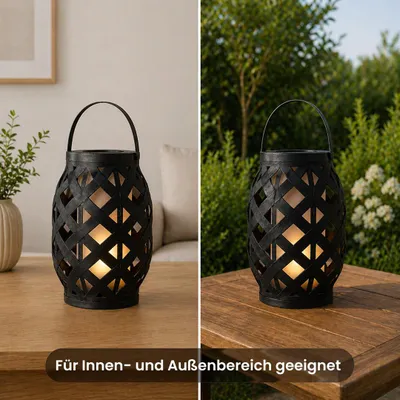 Produktbild von Star Trading 12.062-18, Flammenlampe, Schwarz, Kunststoff, Ambiente, Garten hinter dem Haus, Balkon, Schlafzimmer, IP20