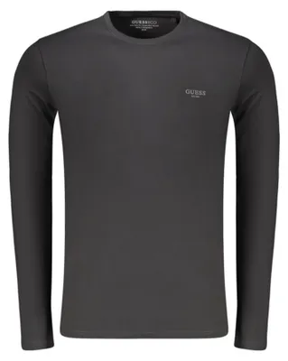 Produktbild von Langarmshirt Herren Schwarz - Extra Slim Fit aus Baumwolle