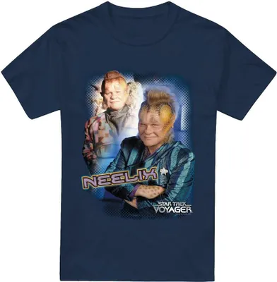 Image de Star Trek - T-shirt pour homme TV5852 (M) (Bleu marine)