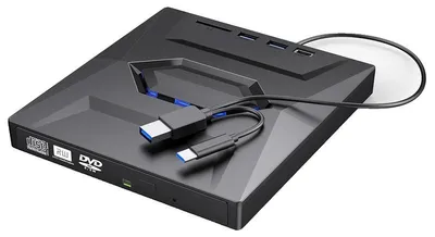Obrázok produktu pre Externá DVD mechanika a Blu-ray mechanika, USB 3.0, konektor typu C, kompatibilita s Windows a macOS, rýchlosť prenosu dát až 10x, kompaktný dizajn