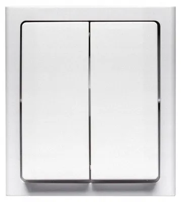 Image de Polmark BRAVO Interrupteur Double Blanc IP554