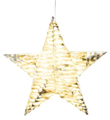 Productafbeelding van Verlichte Ster Hangend Goud 480 LED Gehlmann