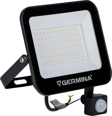 Zdjęcie produktu dla GERMINA Naświetlacz LED Reflektor 50W z czujnikiem ruchu lampa zewnętrzna IP65