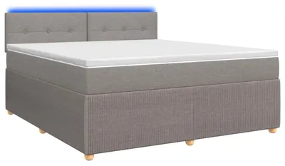 Obrázok produktu pre vidaXL Box spring posteľ s matracom Taupe 160 x 200 cm látka