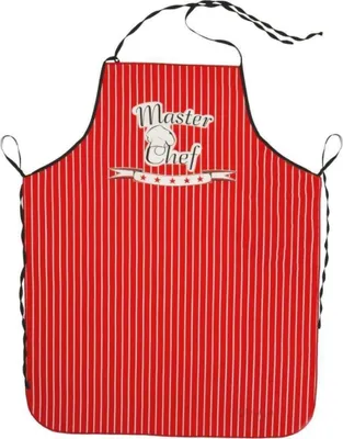 Produktbild von Küchenschürze Master Chef rot 62x82 cm
