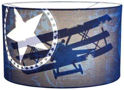 Produktbild von Flugzeug blau Silhouette Deckenlampe Little Dutch 10401