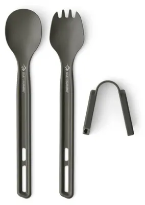 Produktbild von Sea to Summit Frontier Besteckset – Göffel & Löffel mit langem Stiel - Grey Grey