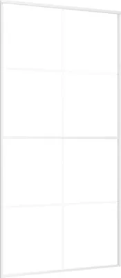 Obrázok produktu pre vidaXL Posuvné dvere ESG sklo a hliník 102,5x205 cm biele
