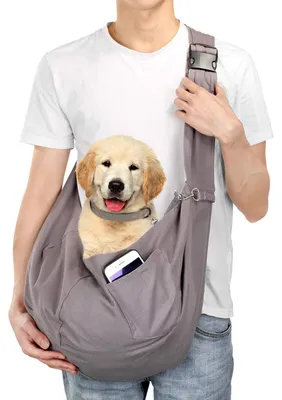 Haustiertrage für Hunde & Katzen, bis 15 kg, verstellbar, grau