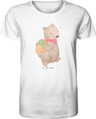 Produktbild von Mr. & Mrs. Panda T-Shirt Bär Wandern Größe M - Weiß - Geschenk, Spazieren, Bergsteigen, Natur Entdecken, Oberteil, Tshirt, Herren, Freizeitsport, Shirt, Outdoor Sport