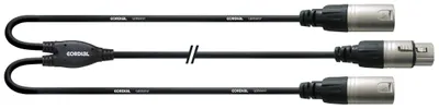 Imagen del producto de Conector CFY 0.3 FMM, 2 x XLR (3 pines), Hembra, XLR (3 pines), Macho, 0,3 m,