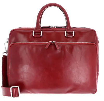 Imagen del producto de LEONHARD HEYDEN Cuero maletín bolsa de ordenador portátil con compartimento para ordenador portátil Cambridge RV-Aktenmappe 2 Fächer 5261 Rot rojo