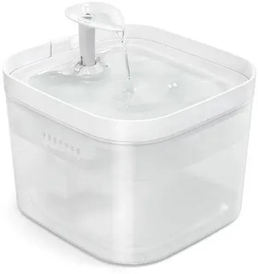 Image de Fontaine à eau électrique pour animaux de compagnie, distributeur d'eau filtrée, blanc