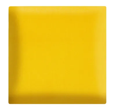 Produktbild von Wandpaneele 3D 30x30 cm gepolstert – mit weicher Füllung, Farbe GELB
