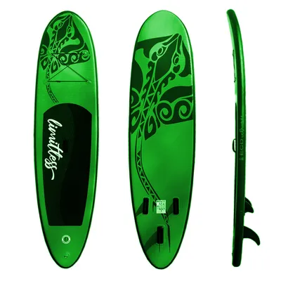 Produktbild von Paddelboard Paddling aufblasbar 308cm Surfboard Stand Up Paddle SUP Board Grünes Komplettset