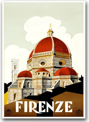 Produktbild von Poster - Canvas - Leinwand - 59,4 cm x 84,1 cm - Fotoposter - Leinwandkunst - Florenz, Italien