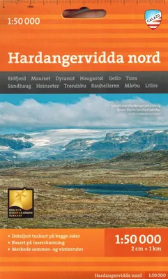 Immagine prodotto di Turkart Hardangervidda Nord 150 000 – Lingua: Inglese