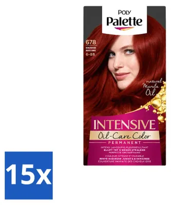 Productafbeelding van 15 x Poly Palette haarverf 6-88 Robijnrood - 115 ml - Voordeelverpakking - 15 stuks