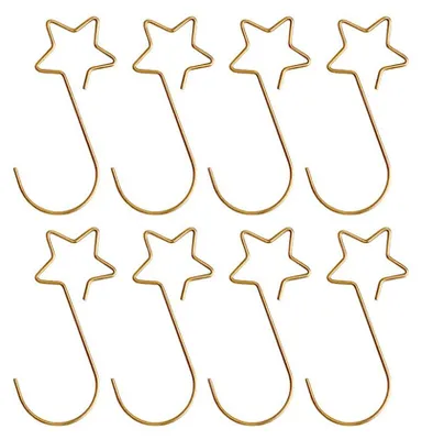 80 Kugelaufhänger aus Metall, gold, für Weihnachtsbaum