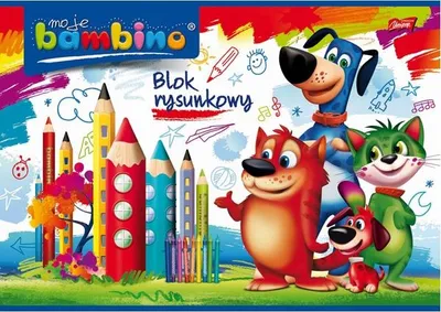 Zdjęcie produktu dla Bambino blok rysunkowy A4 20 kartek