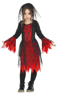 Produktbild von Gothic Kostüm für Mädchen Gr. 98 - 146, Größe:98/104