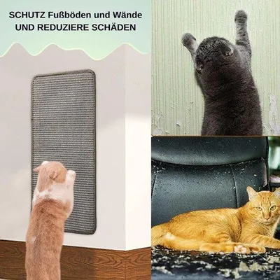 Produktbild von Famanu Katzenkrabmatte 2-teilig - Sisal, 50 × 25 cm (Grau)