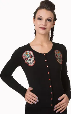 Obrázok produktu pre Banned Cardigan - Sugar Skull