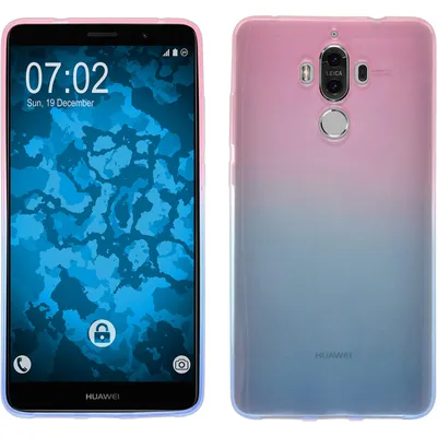 Produktbild von PhoneNatic Case kompatibel mit Huawei Mate 9 - Design:06 Silikon Hülle Ombrè + 2 Schutzfolien