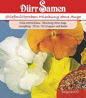 Produktbild von Stiefmütterchen ohne Auge Mischung | Stiefmütterchensamen von Dürr Samen