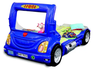 Produktbild von LKW Auto Truck Kinder Kinderbett Jugendbett Bett Betten Kindermöbel Blau