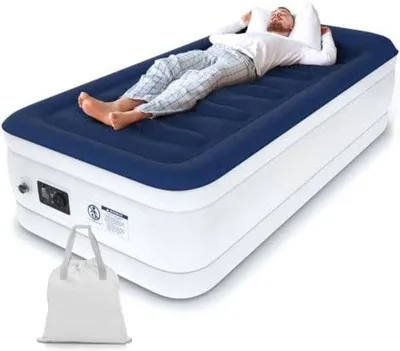Produktbild von Einzel-Luftbett blau selbstopblzend 187x99x46cm