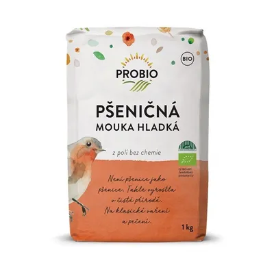 Obrázek produktu pro Mouka pšeničná hladká BIO 1 kg PROBIO