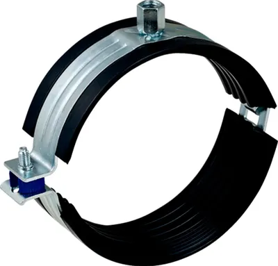 Obrázok produktu pre Geberit GE Silent-Pro rúrková svorka, izolovaná, d125 mm, M10/M12, 1 ks.