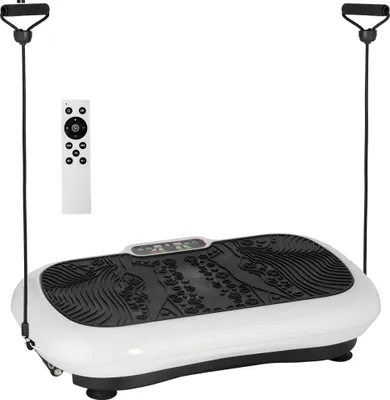 Obrázok produktu pre Fortuna Lai Vibračná doska Fitness zariadenie s 2 fitness pásmi, 99 úrovňami vibrácií do 120 kg, pre efektívny tréning celého tela 200 W