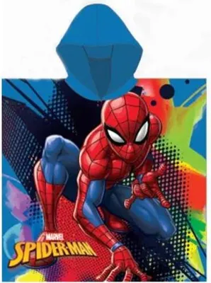Produktbild von Kinderponcho Marvel 55 x 110 cm – Spiderman/Superheld